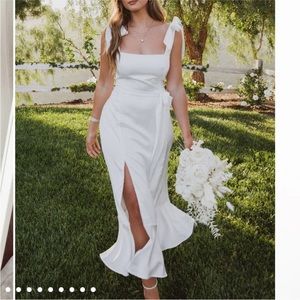 Show Me Your Mumu Garden Midi Dress - White - Size S